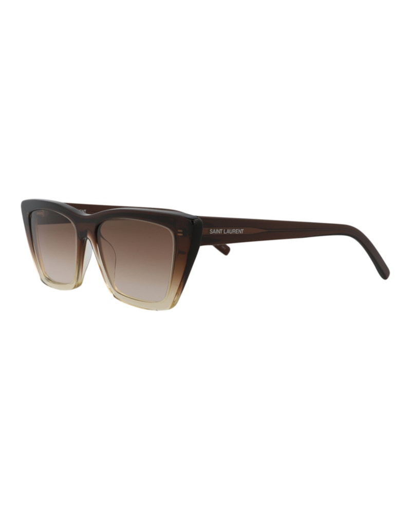 Pre-owned Saint Laurent Women's Cat Eye Sunglasses/ (sl276mica30006557019) (sl276mica In Brown/brown (sl276mic