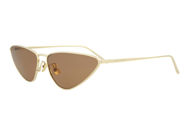 Cat eye sunglasses with gold trim best sale