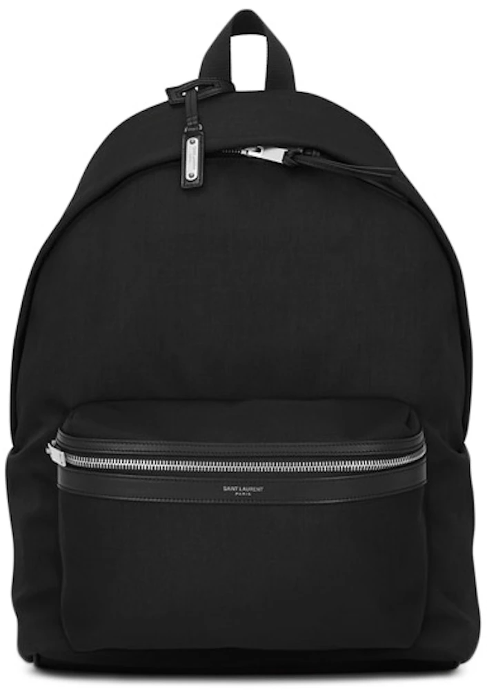New Saint Laurent Silver/Black Unisex Zip Backpack Key Chain Black Stars 441914, Women's, Size: One Size