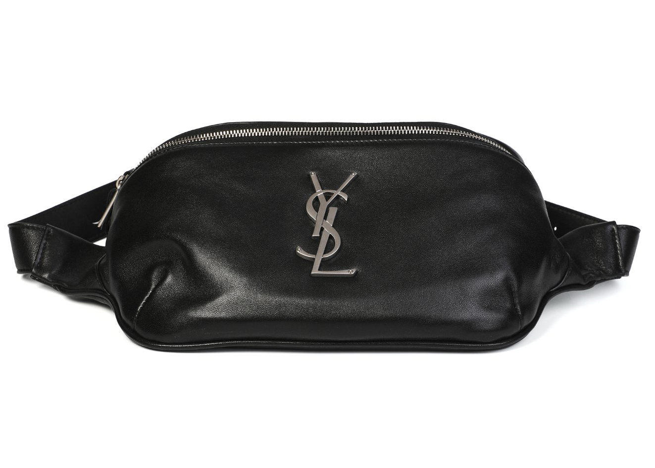 Saint Laurent Classic Belt Bag Monogram Black in Lambskin with 