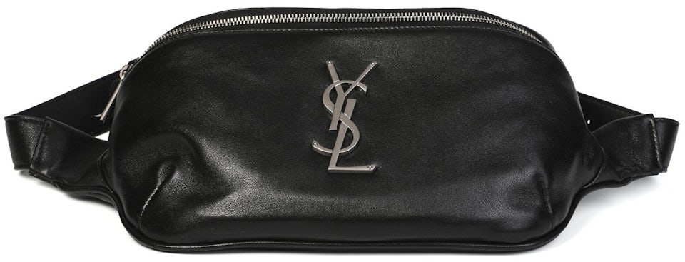 Saint Laurent Women's Monogram Leather Pouch - Black