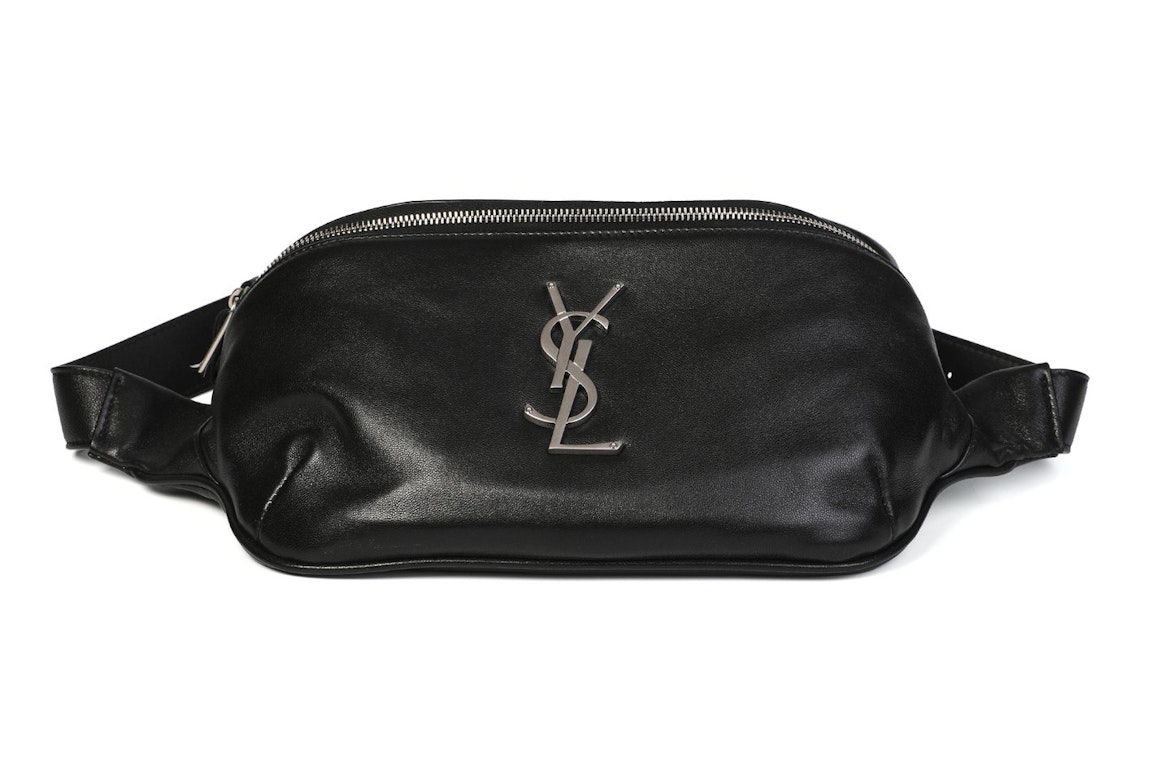 Pre-owned Saint Laurent Classic Belt Bag Monogram Black