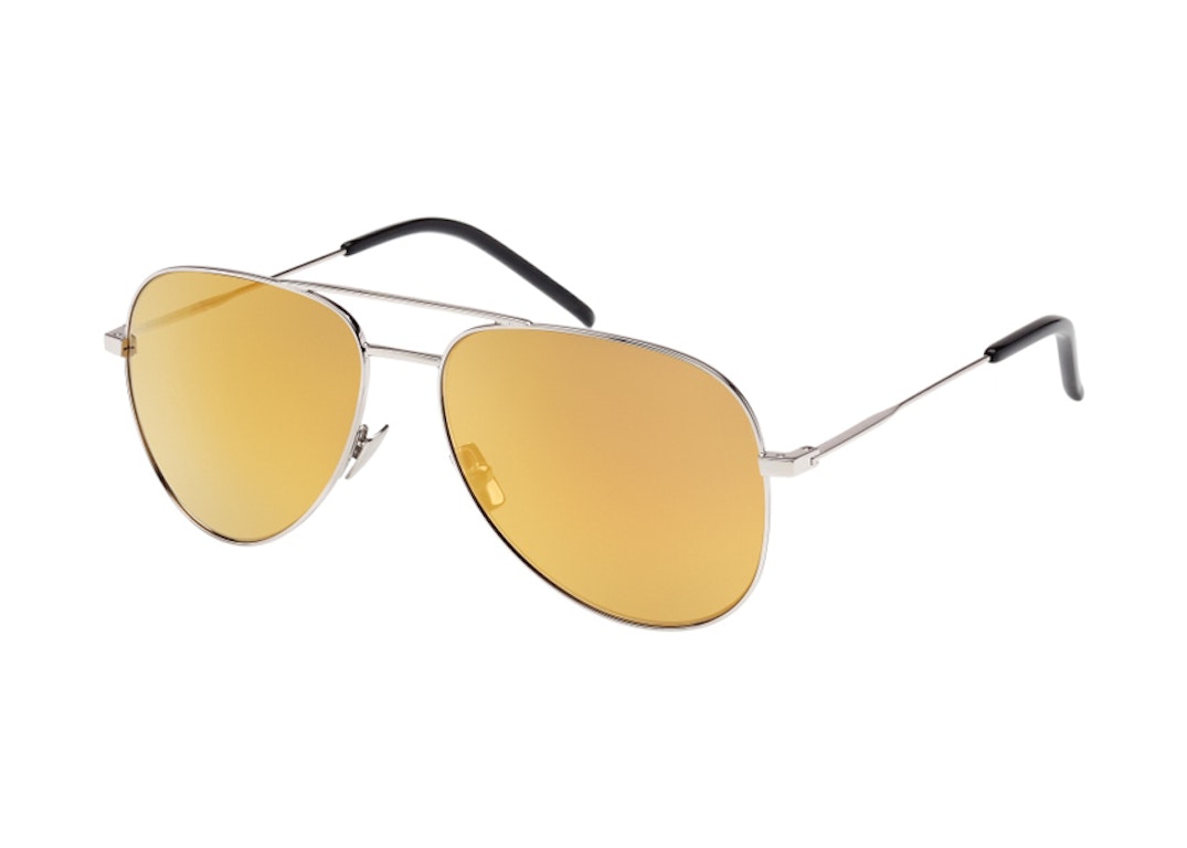Pre-owned Saint Laurent Classic Sunglasses Gold (classic 11-012)