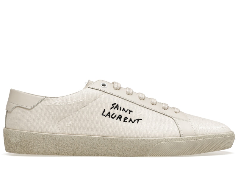 Saint Laurent Court Classic SL/06 Low Distressed Cream Men's