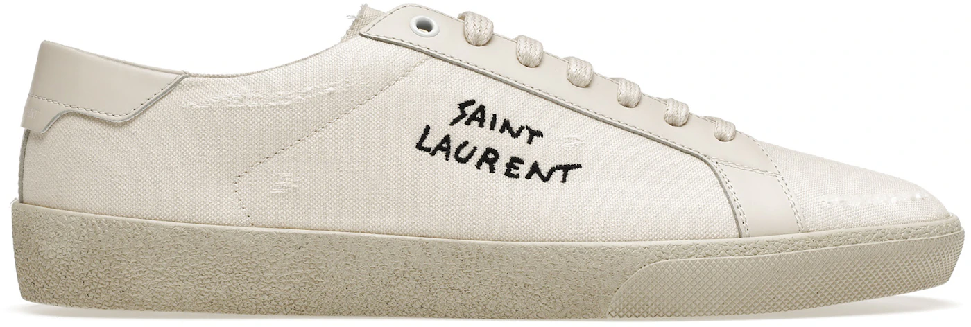 Saint Laurent Court Classic SL/06 Low Distressed Cream Men's ...