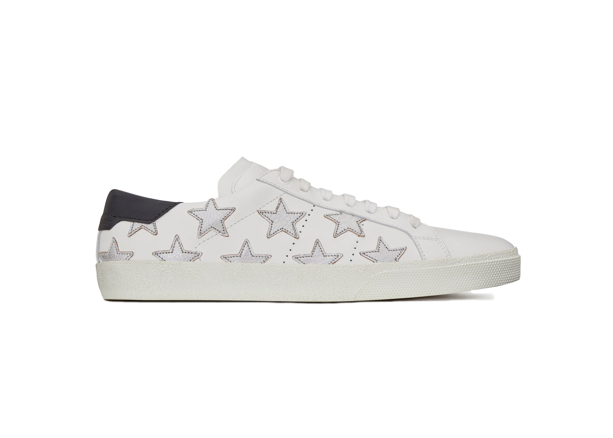 Saint Laurent Shoes Sneakers Womens 35 White Lace Up Star Casual Designer *  | eBay