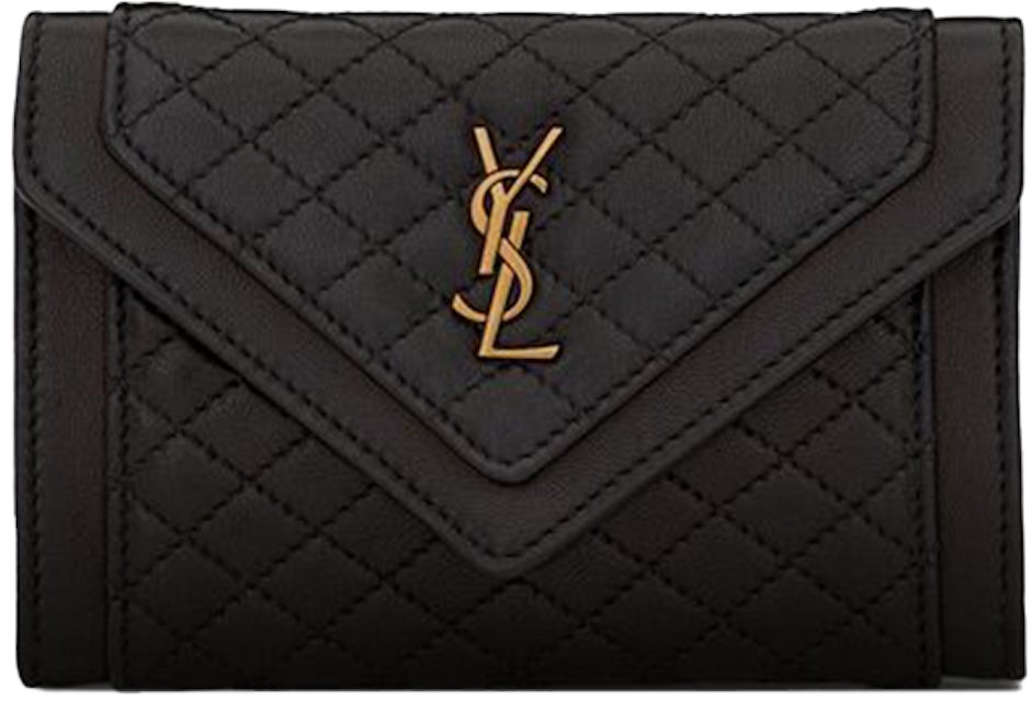 ysl small envelope quilted wallet