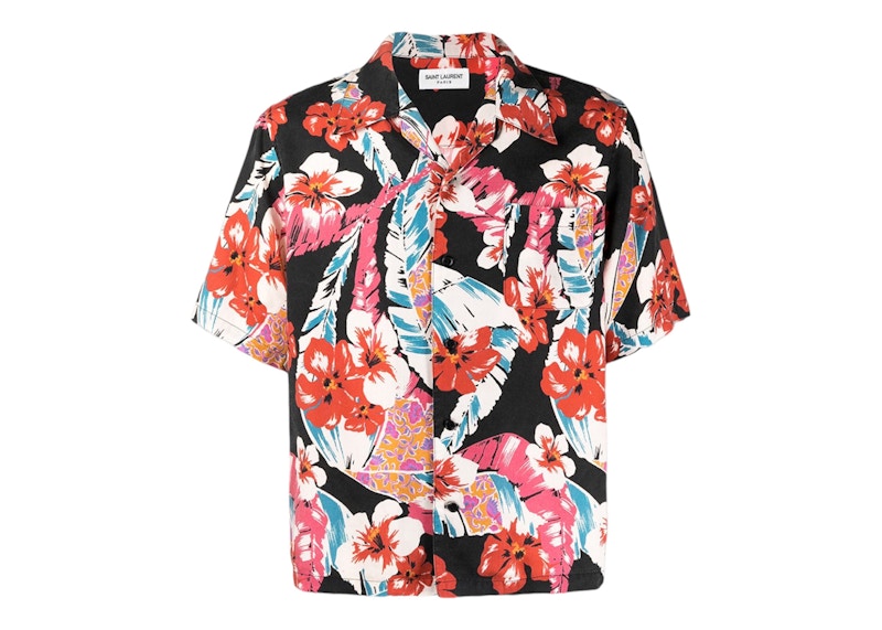 Saint Laurent Hawaiian Print Shirt Multi Men's - US