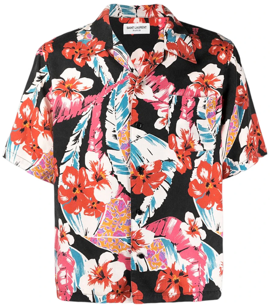 Saint Laurent Hawaiian Print Shirt Multi Men's - US