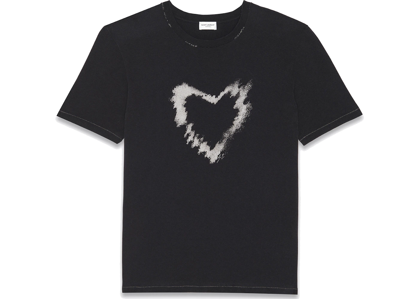 Saint Laurent Heart T-shirt Black Men's - SS22 - US