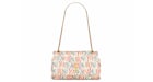Saint Laurent Jamie Borsa a Catena Carré Rive Gauche In Seta Stampata Medium Blanc Multicolor