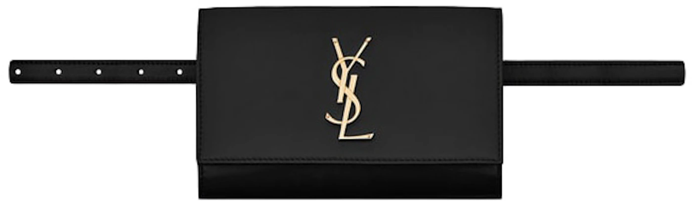 Saint Laurent Black Patent Leather Vicky Monogram Belt Bag Saint Laurent  Paris