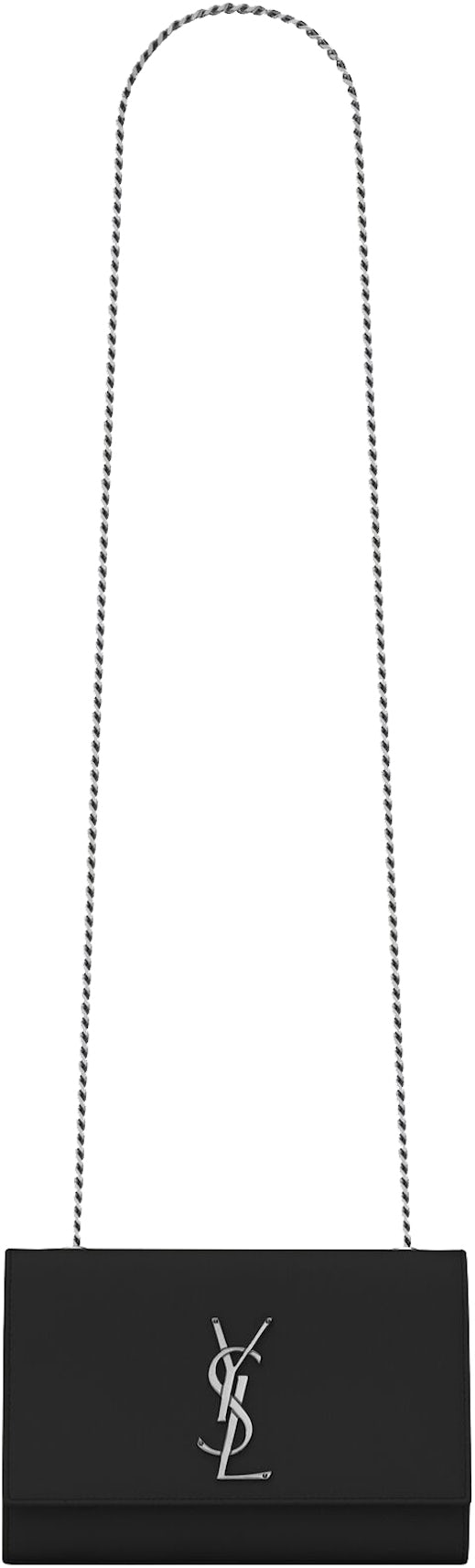 Saint Laurent Kate Small YSL Monogram Grain de Poudre Crossbody Bag on  Chain