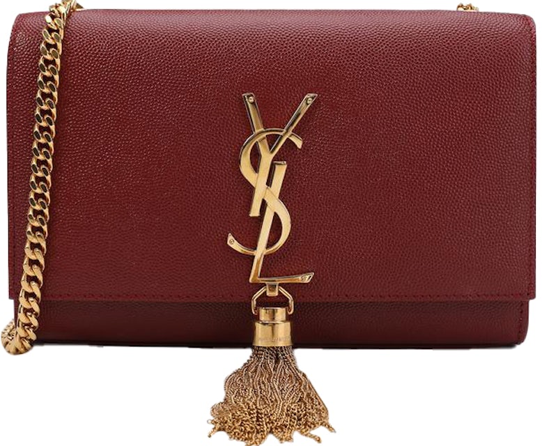 Saint Laurent, Bags, Saint Laurent Wallet On Chain Red