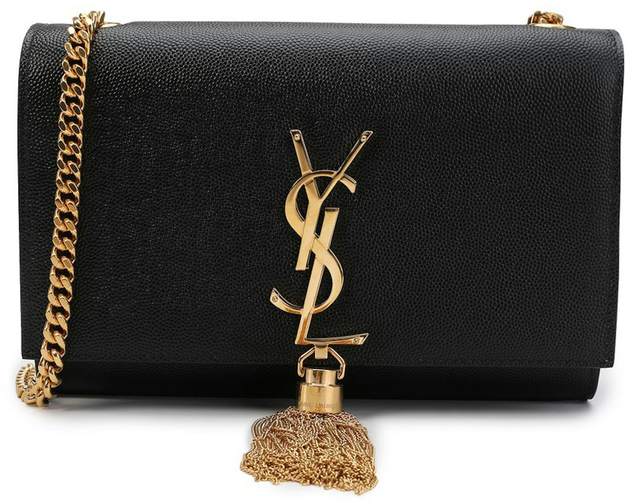 Saint Laurent YSL King Palm Suede Monogram Black Crossbody Bag