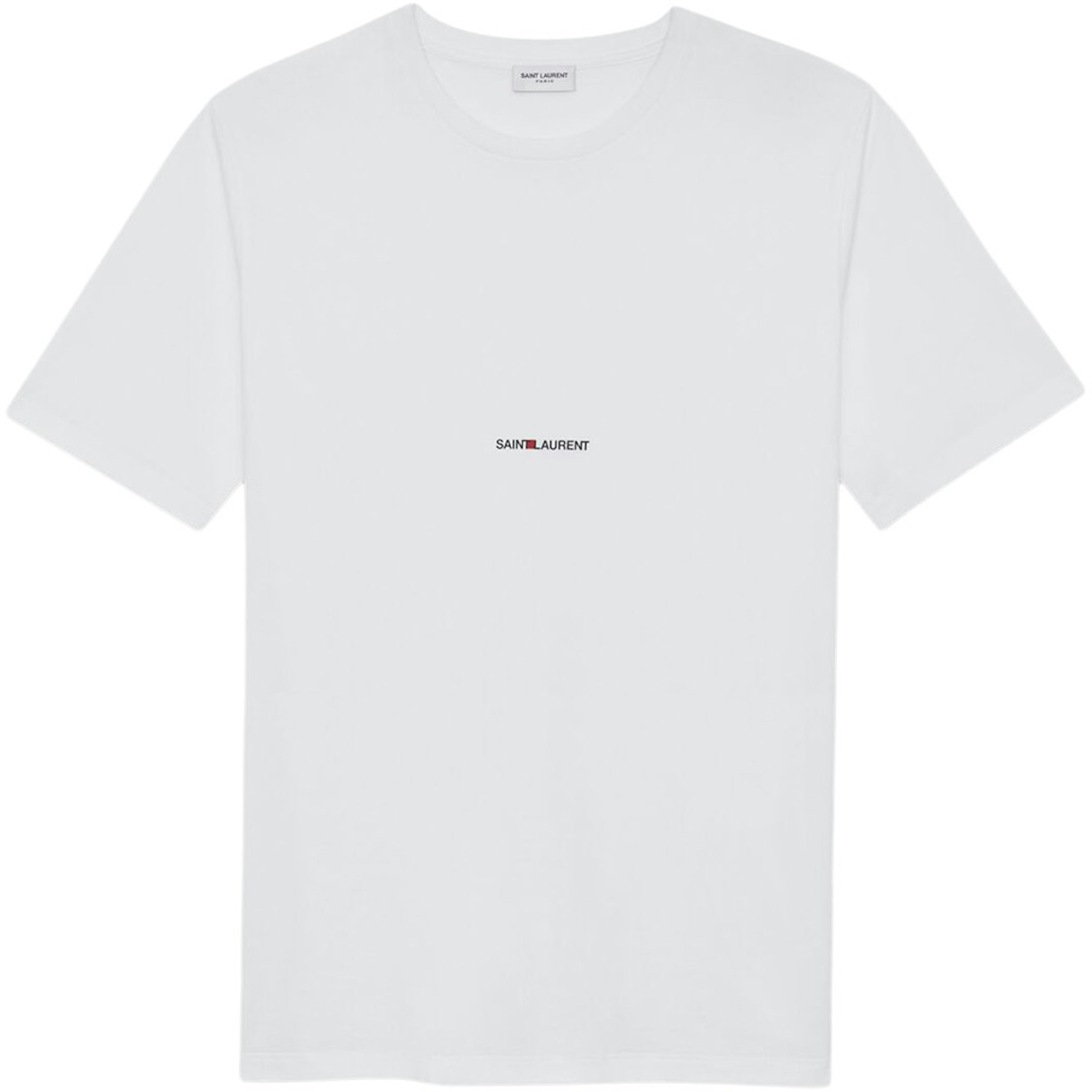 Saint Laurent Logo Rive Gauche T-shirt White/Black - SS23 Men's US