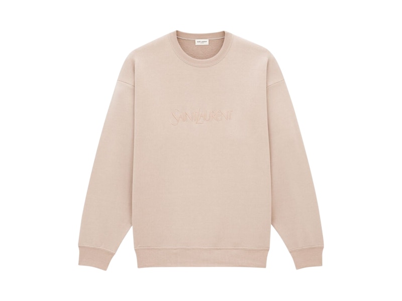 Pre-owned Saint Laurent Women's  Logo Sweatshirt In Pink