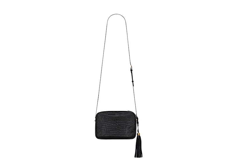 Ysl croc camera bag hot sale