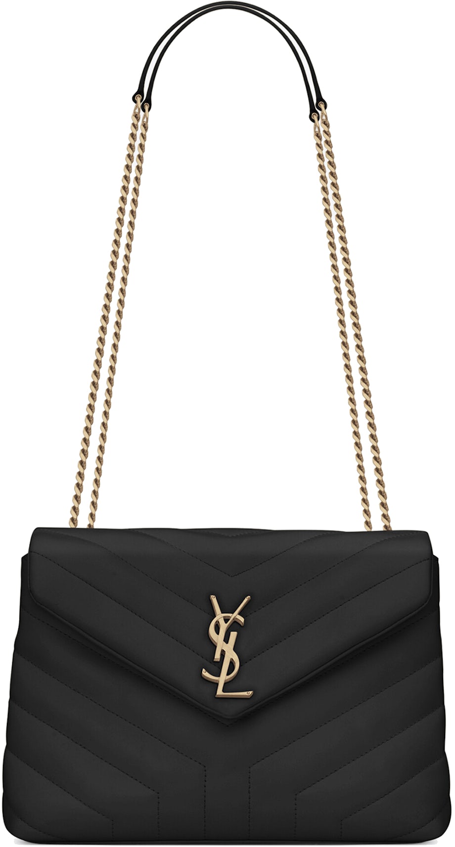 Saint Laurent Black Quilted Leather Small Loulou Bag ASC2086
