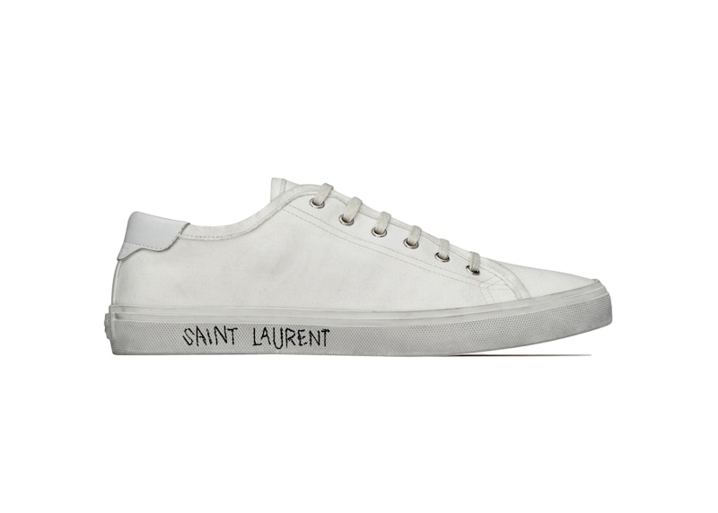 White saint laurent clearance shoes