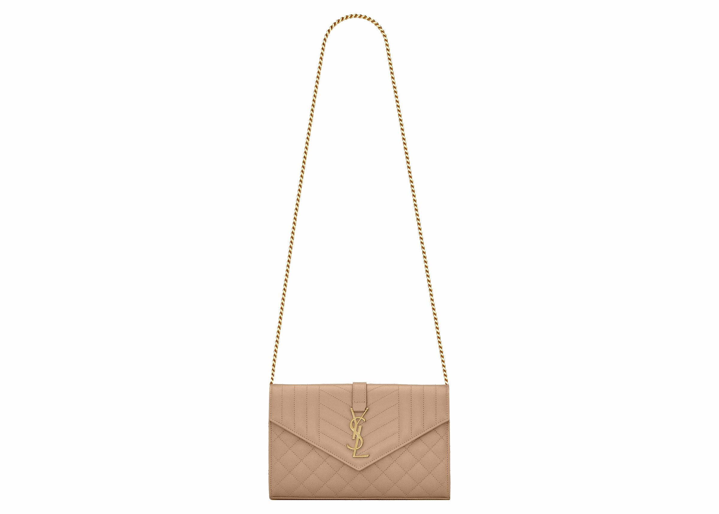 Saint Laurent Envelope Small Bag In Mix Matelassé Grain De Poudre