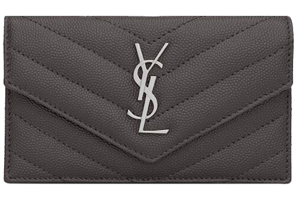 Ysl monogram fragments flap card case Clearance
