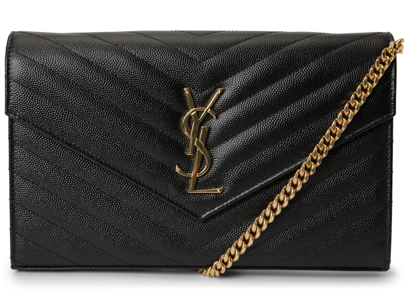 ysl large monogram wallet on chain