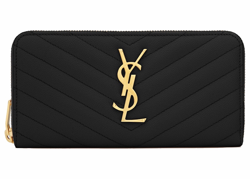 Saint laurent monogramme grain discount de poudre bill pouch wallet