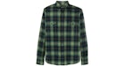 Saint Laurent Oversized Flannel Shirt Green/Black/White