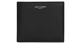 Saint Laurent Paris East/West Smooth Leather Wallet Black