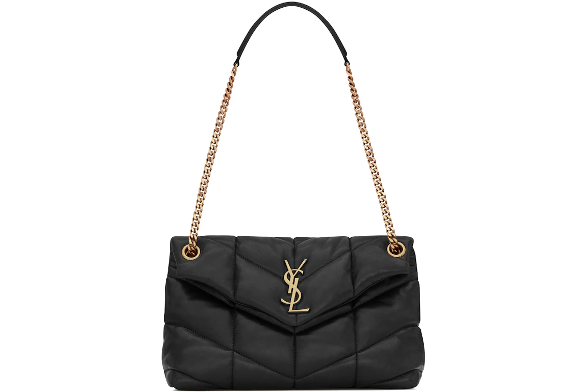Saint Laurent Quilted Puffer Bag Small Black