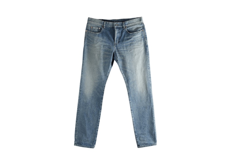 パンツ SAINT LAURENT skinny denims indigo Saint Laurent Relaxed Slim Jeans Indigo Ocean Men's - US