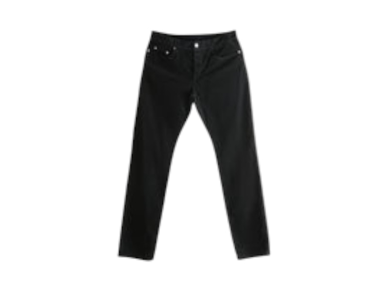 Pre-owned Saint Laurent Men's  Relaxed Slim Pants In Deep Faded Black