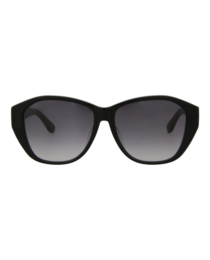 Pre-owned Saint Laurent Women's Roundframe Acetate Sunglasses In Black Black Grey (slm8f/30001590/001)