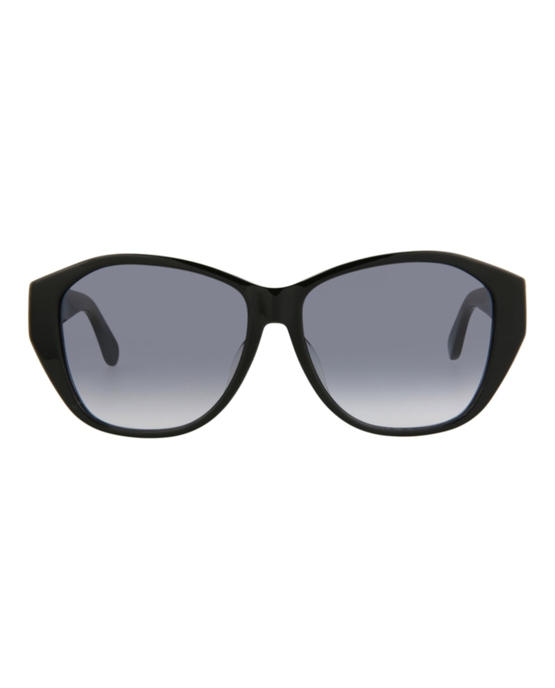 Pre-owned Saint Laurent Women's Roundframe Acetate Sunglasses In Black Black Grey (slm8fn/30013807/001)