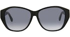 Occhiali da sole Saint Laurent Round-Frame in acetato nero grigio (SLM8FN-30013807-001)
