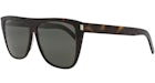 Occhiali da sole Saint Laurent rotondi in acetato Havana Havana Grey (SL1SLIM-30007144-002)