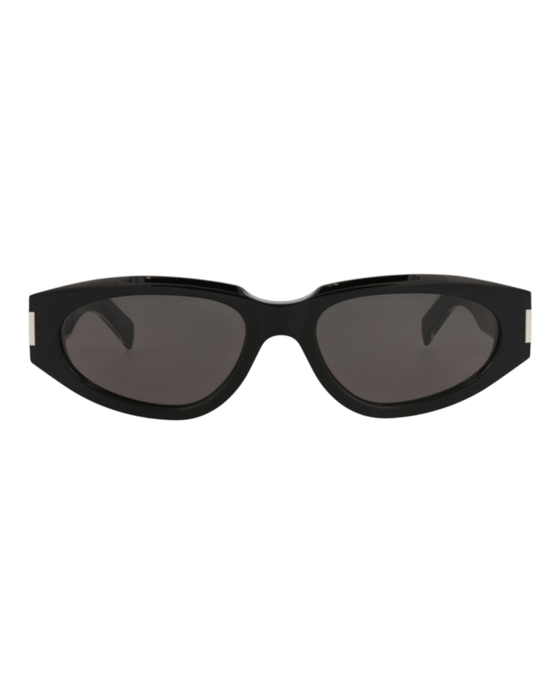 SAINT LAURENT Pre-owned Women's Roundframe Recycled Acetate Sunglasses In Black Black Grey (sl618/30014642/001