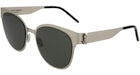 Gafas de sol Saint Laurent Round Oval Plateado/Plateado/Gris (SLM42-30007184-005)