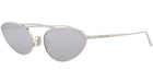 Gafas de sol Saint Laurent Round Oval Plateado/Plateado/Plateado (SL538-30013515-004)