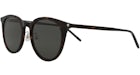 Gafas de sol redondas Saint Laurent Havana/Havana/Gris (SL488K-30011924-002)