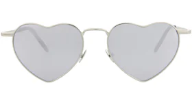 Saint Laurent SL 301 LouLou Metal-Frame Sunglasses Silver (SL301LOULO-30007818-003-00285)
