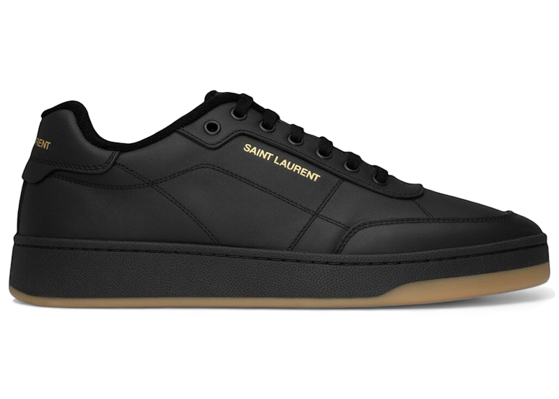 Men's Saint Laurent SL/61 Low Gum Sneakers in Black