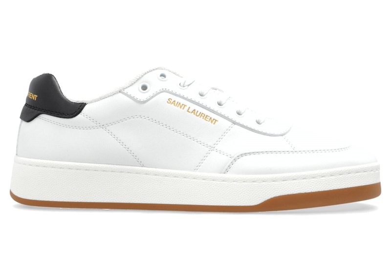 Pre-owned Saint Laurent Men's  Sl/61 Low Sneakers In White Optique/black