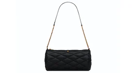 Saint Laurent Sade Tube Bag In Quilted Lambskin Small Noir