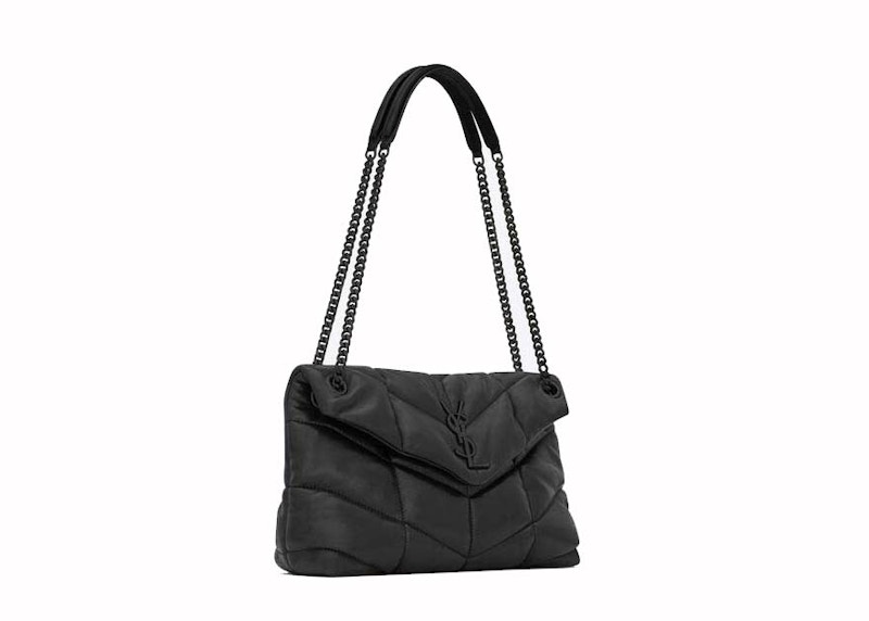 Loulou puffer medium bag in quilted wrinkly matte leather new arrivals