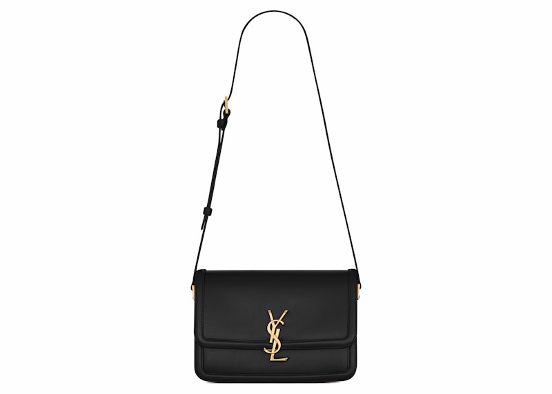 Solferino medium satchel in box saint laurent discount leather