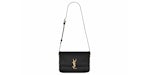 Saint Laurent Solferino Box Leather Satchel Medium Black