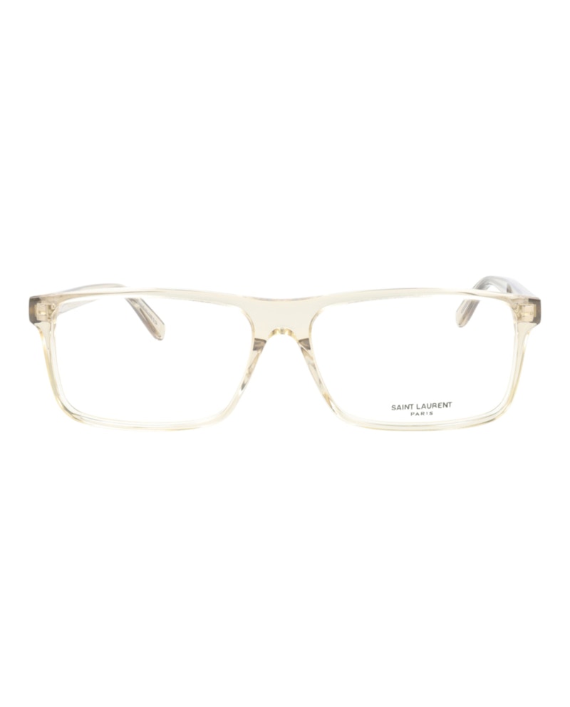 Saint Laurent Square Eyeglasses Yellow/Yellow/Transparent (Sl483-30011681-006)