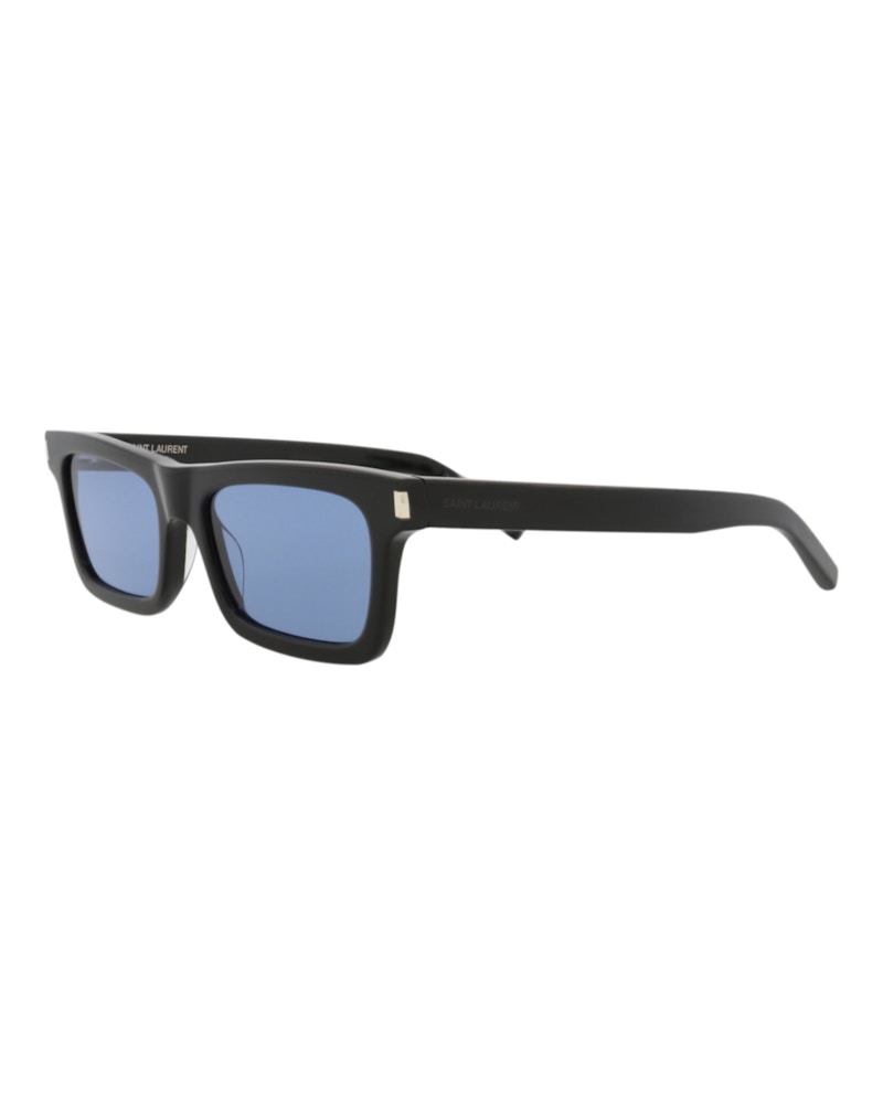 Saint Laurent Square-Frame Acetate Sunglasses Black/Black/Blue (Sl461betty-30011401-009)